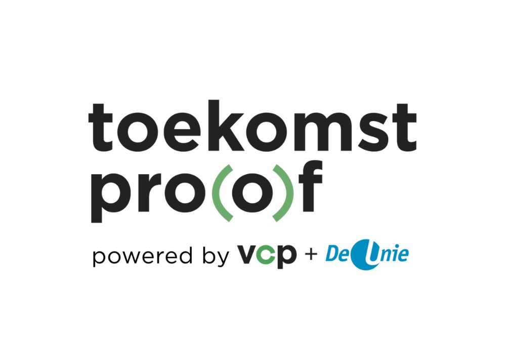 Logo toekomstproof VCP en De Unie